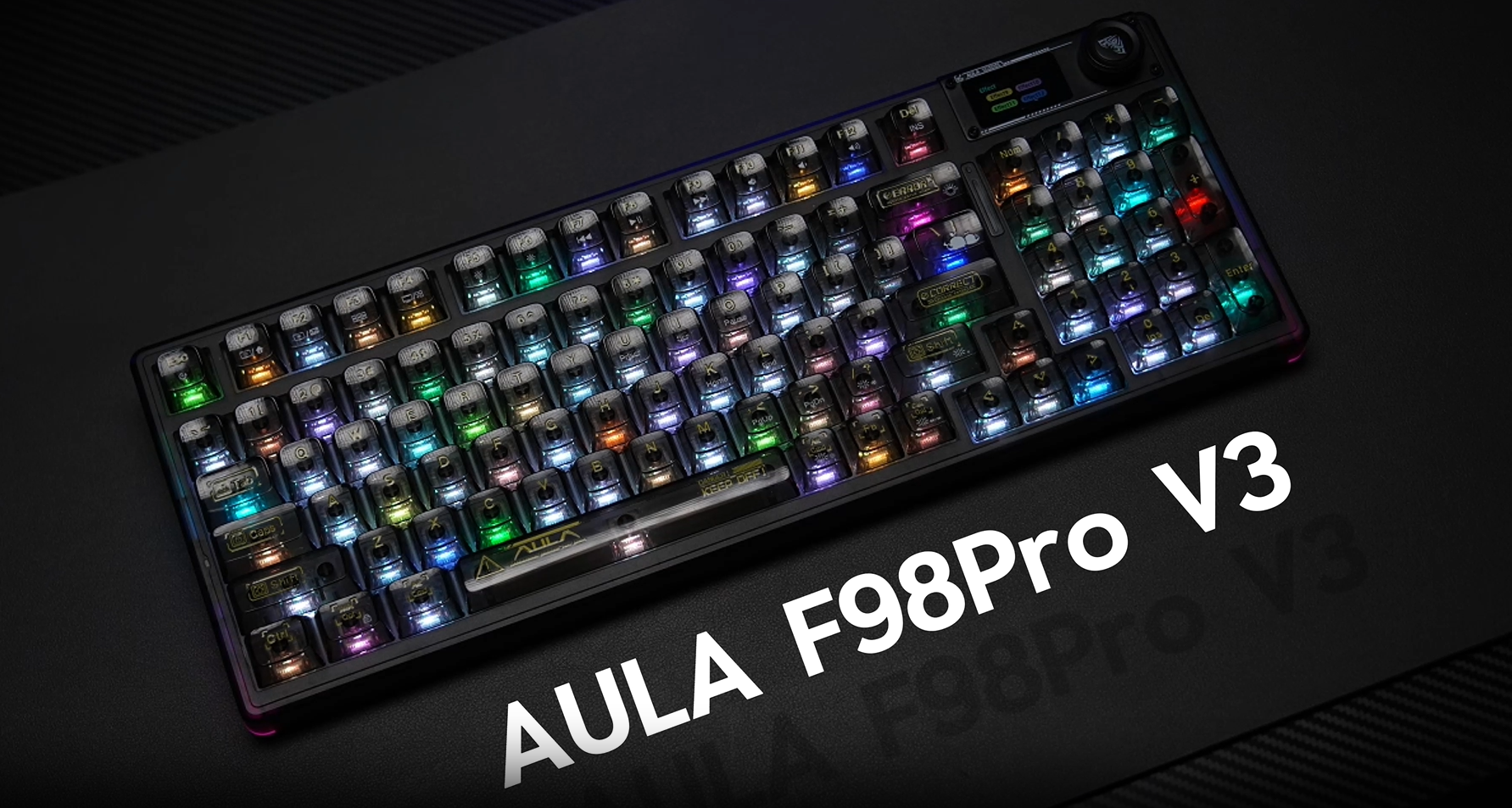 Amazon.com: Aula F98Pro V3 Wireless Mechanical Gaming Clear